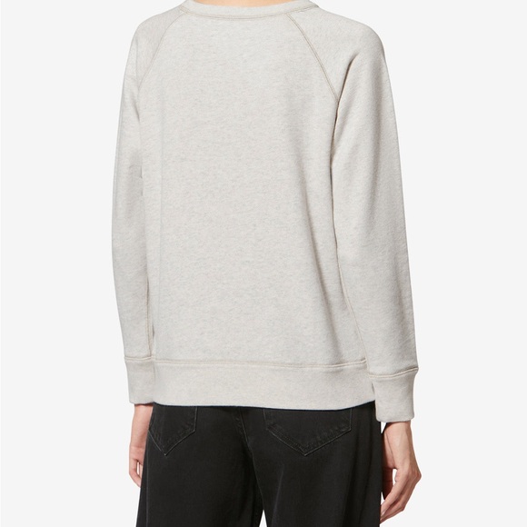 Étoile Isabel Marant Beige MILLYNY SWEATSHIRT with Black Logo - Picture 8 of 13
